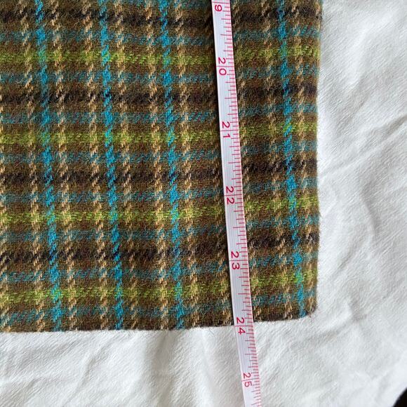 Talbots Plus Jacket 18W Green Plaid Wool Blend Gold Button Holiday Old Money - Picture 14 of 14